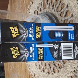 2 Black Flag 15 Watt Bug Zapper Bulb Model Bb-15WHT NEW